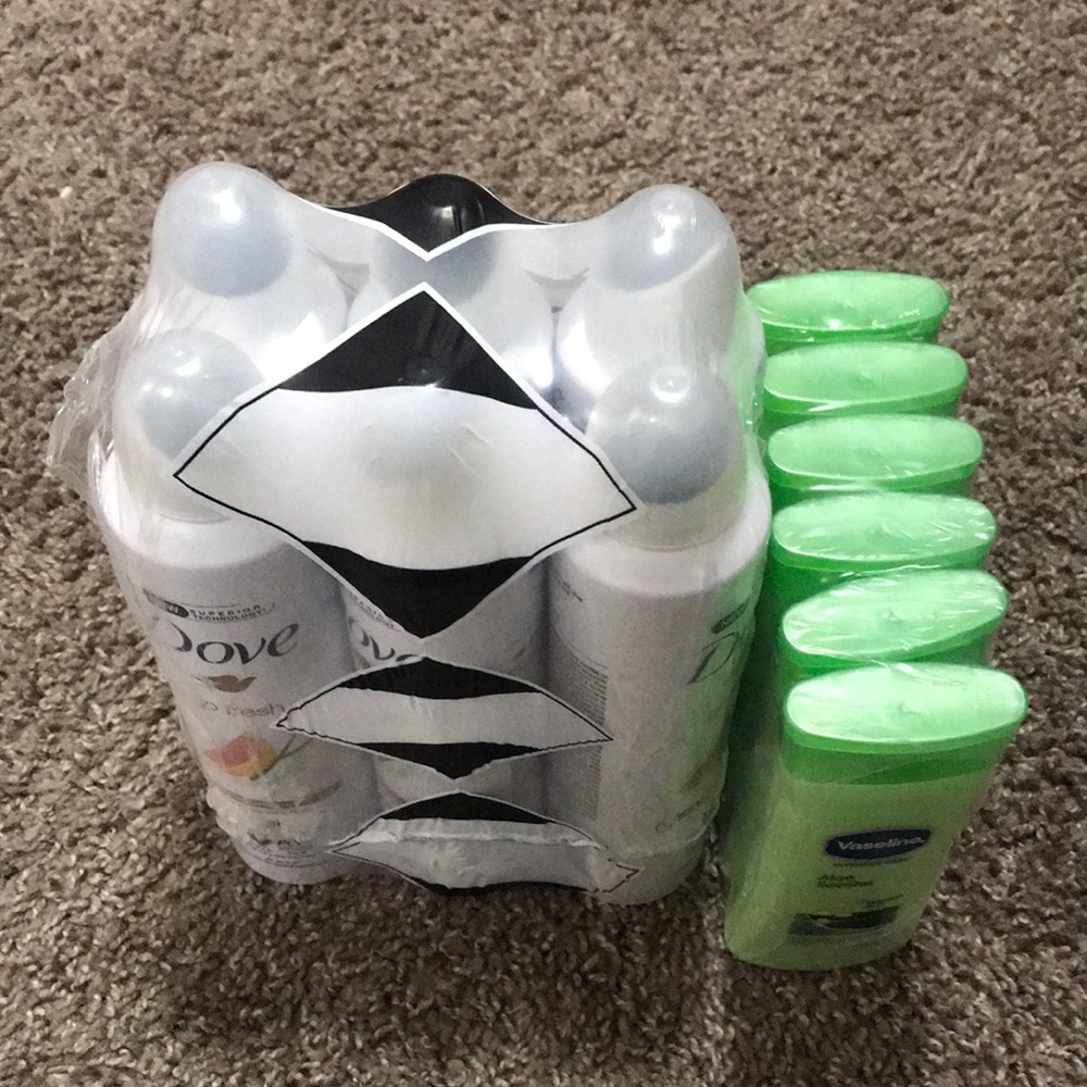 Vaseline Men Green & Dove White Antiperspirant Deodorant Bundle